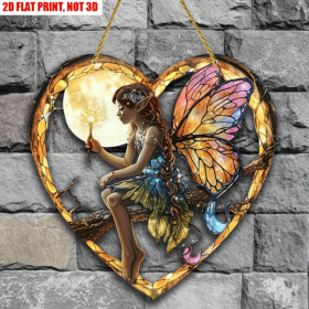 CIFbuy Acrylic Sun Catcher Heart Window Wall Decor Handmade Look Home Garden Gift (TikTok, temu pick-up service)