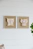 S/2 13.8x1.6x13.8" Wall Art, Wall DÃ©cor for Living Room Dining Room Bedroom Office Entryway