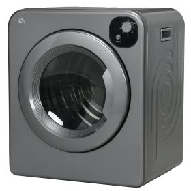 Compact Laundry Dryer Machine, 1300W, 3.22 Cu. Ft. Electric Portable Clothes Dryer with 7 Drying Modes for Apartment or Dorm, Grey