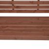 6.8FT Wooden Arch with Bench for 2 People, Garden Arbor Trellis for Climbing Plant, Outdoor Garden Lawn Backyard Patio Decor, Dark Brown