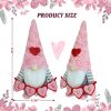 Valentine Gnomes Decorations for Home Valentines Day Tiered Tray Decor Pink Valentine Gnomes Plush Scandinavian Tomte Elf Holiday Gnomes Ornaments Val