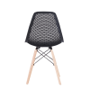 Set of 4 Modern Style Dining Chair, Shell Lounge Plastic Chair for Kitchen, Dining, Bedroom