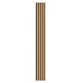 Wood Slat Acoustic Panels, 7.9 x 94.5 inch, MDF Accent Wooden Wall Panels for Modern Interior Wall Decor (Wood-Like Color: Light Oak, size: L7.9 x W94.5 in x 4 PCS)