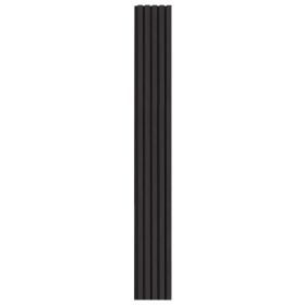 Wood Slat Acoustic Panels, 7.9 x 94.5 inch, MDF Accent Wooden Wall Panels for Modern Interior Wall Decor (Wood-Like Color: Black Oak, size: L7.9 x W94.5 in x 4 PCS)