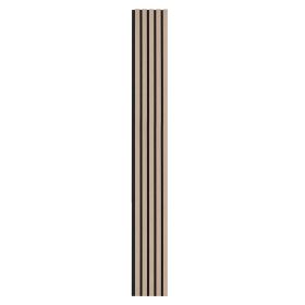 Wood Slat Acoustic Panels, 7.9 x 94.5 inch, MDF Accent Wooden Wall Panels for Modern Interior Wall Decor (Wood-Like Color: Silver Wood, size: L7.9 x W94.5 in x 4 PCS)
