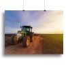 Green tractor Canvas Print or Poster