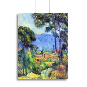 Land scape by Cezanne Canvas Print or Poster (type: Poster Print, size: 28" x 20" / 70cm x 50cm (approx))