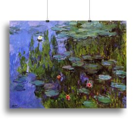 Sea roses by Monet Canvas Print or Poster (type: Standard Framed Canvas Print, size: 24" x 16" / 60cm x 40cm (approx))