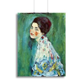 Portrait of a Lady by Klimt Canvas Print or Poster (type: Poster Print, size: 40" x 26" / 100cm x 65cm (approx))