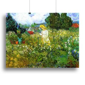 Marguerite Gachet in the Garden by Van Gogh Canvas Print or Poster (type: Standard Framed Canvas Print, size: 40" x 26" / 100cm x 65cm (approx))