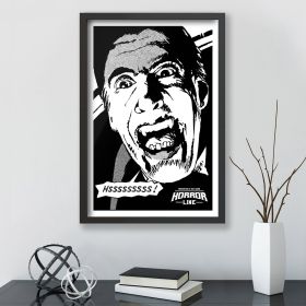 horror line dracula sssss poster wall art (type: Poster, size: Portrait 32 x 48 inches)