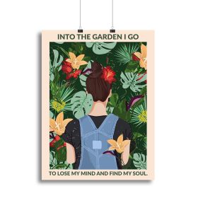 Into the Garden Standard Wall Art Canvas Print or Poster (type: Poster Print, size: 12" x 8" / 30cm x 20cm approx)
