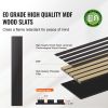 Wood Slat Acoustic Panels, 7.9 x 94.5 inch, MDF Accent Wooden Wall Panels for Modern Interior Wall Decor